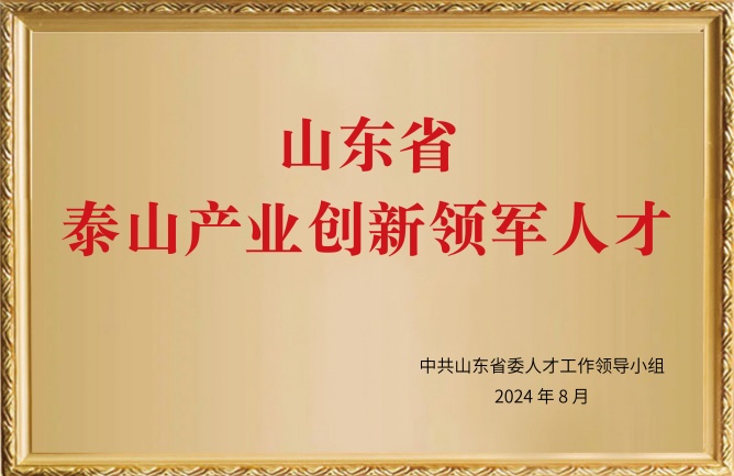 山東省泰山產(chǎn)業(yè)創(chuàng)新領(lǐng)軍人才